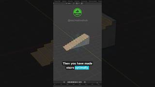 Blender Stairs in 10 Seconds, Smart Trick!✨#blender #tutorial #viral #shorts