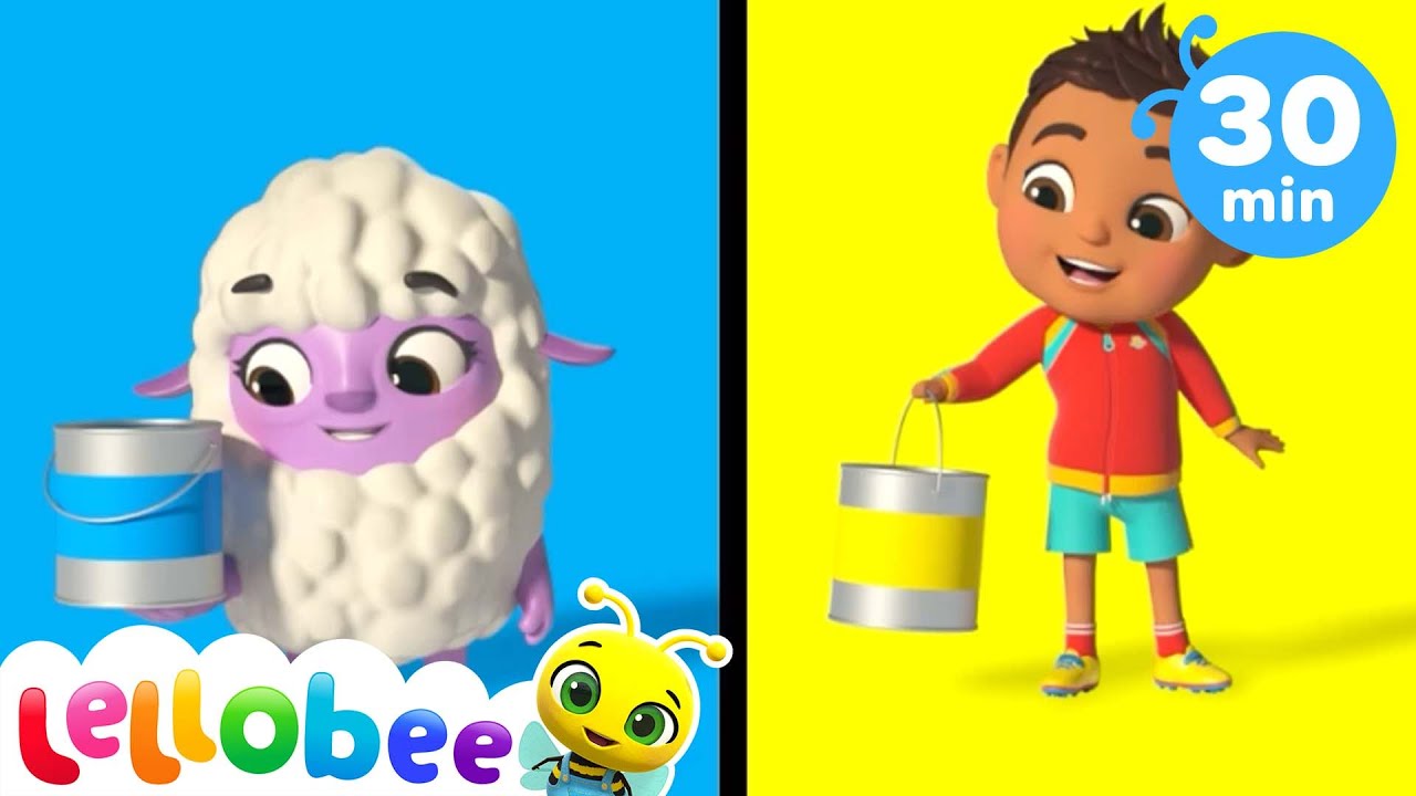 ⁣Painting the barn song | Lellobee | Learning Videos For Kids | Education Show For Toddlers