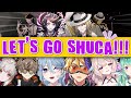 NijiEN livers hyping up SHUCA during the AR LIVE watchalong【NIJISANJI EN CLIP】