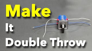 Converting a Rotary Changeover Switch Into a Double Throw Switch