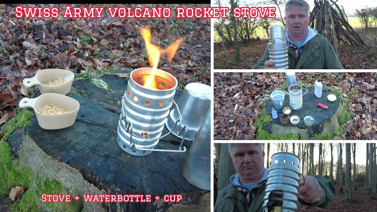 Swiss army rocket stove