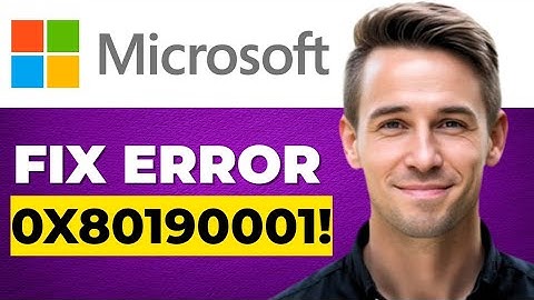 Hoe u fout 0x80190001 kunt oplossen bij het inloggen op een Microsoft-account Microsoft-fout 0x80...