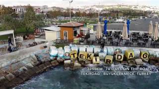 Tour De Teemu Tekirdag - Büyükçekmece, Turkey. November 2018 4K Drone Video