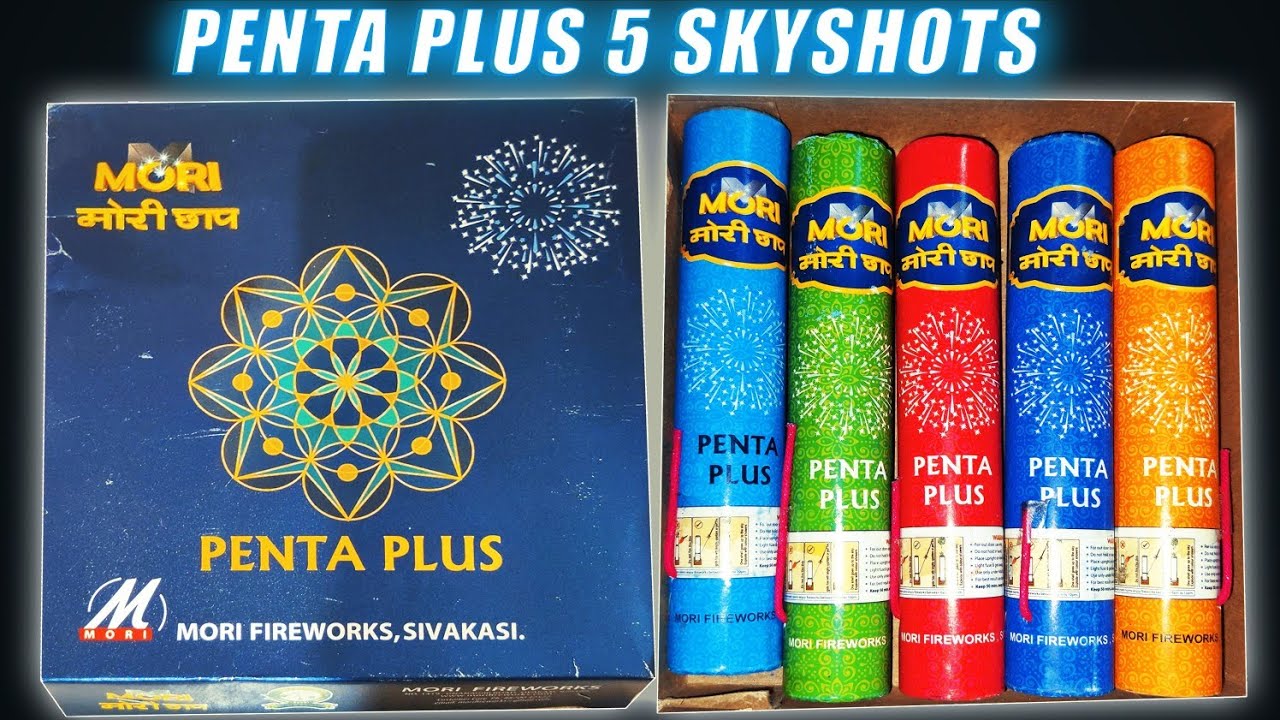 PENTA PLUS MORI FIREWORKS 5 DIFFERENT TYPES SKYSHOT TESTING 2023 PENTA SKYSHOT YouTube