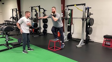 1 KB Front Racked Lateral Box Step up (Contralateral/Ipsilateral)