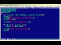 C program for binary search