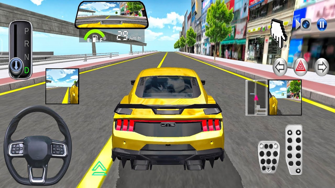 New Golden Mustang Car - 3D Driving Class 2026 - Best Android ios 2026 Car Game