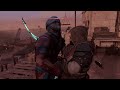 AC Mirage : Flawless Combat and Aggressive Stealth in Basim's Valhalla Outfit with Lightning Sword