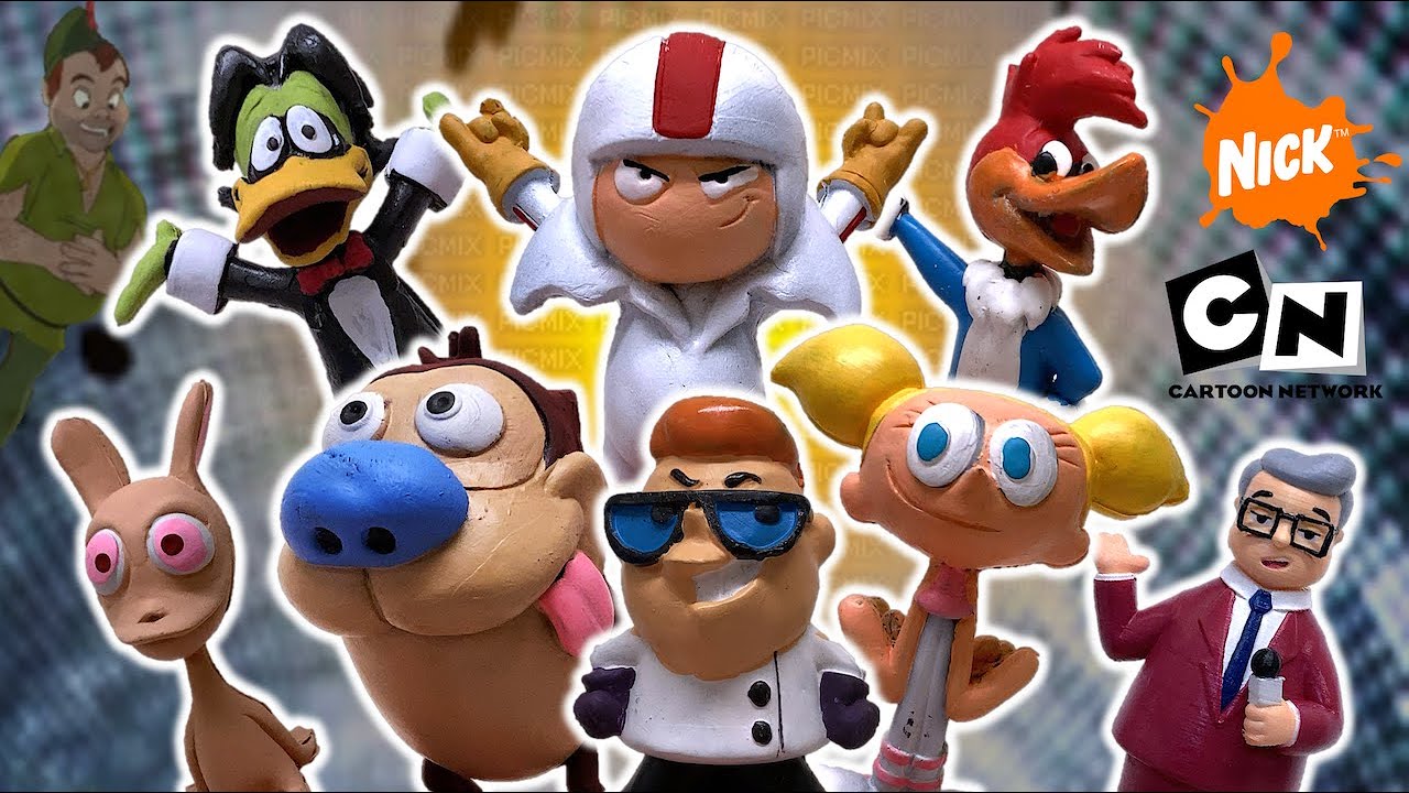 Un Lote de Juguetes de Caricaturas Clásicas | Kick Buttowski, Ren & Stimpy, Dexter y más - TOY SHOTS