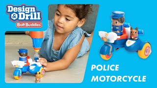 🏍️ Build & Ride the Bolt Buddies Police Motorcycle! 🔧 Design & Drill for Kids @EducationalInsights