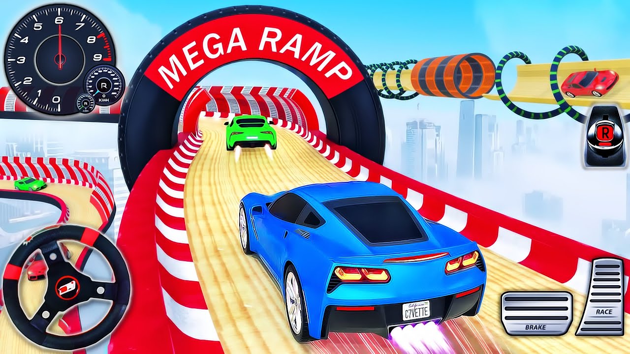 Mega Ramp Impossible Formula Car Driving GT Car Stunts Car Racing