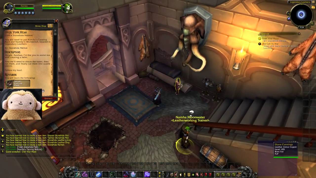 [LEGION ALPHA] Leatherworking Starting Quests (May 2016) YouTube