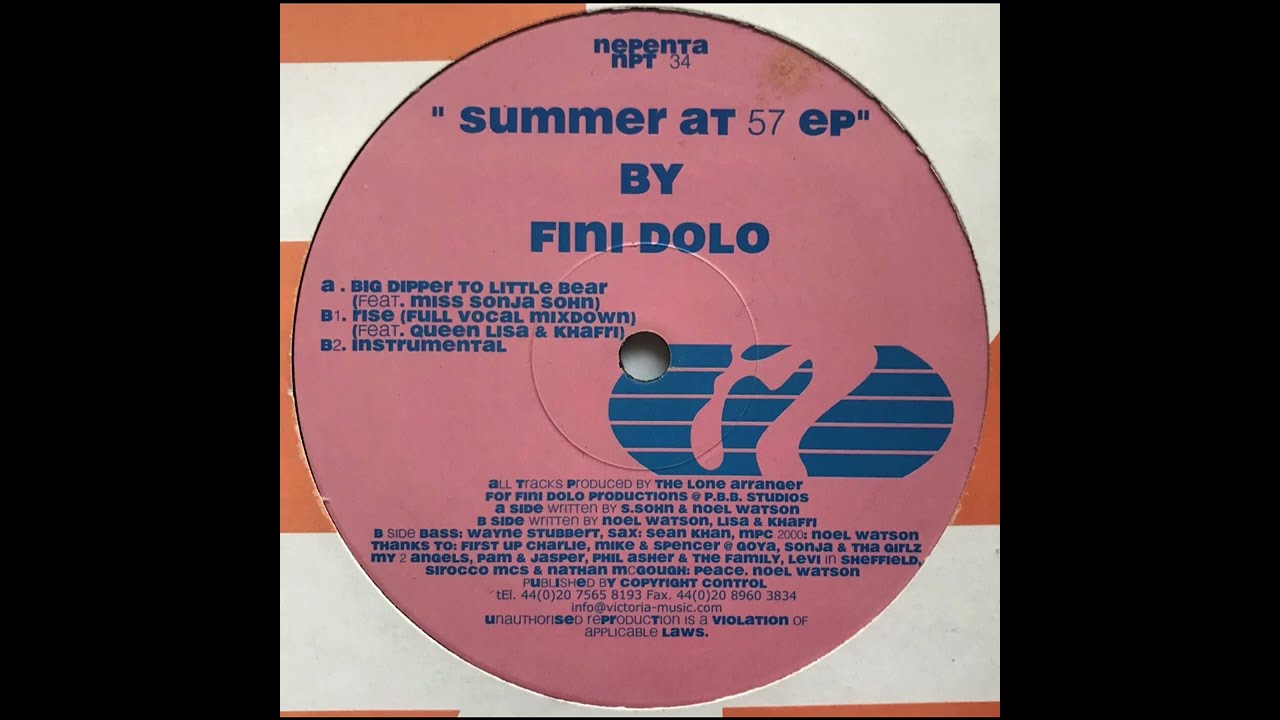 Fini Dolo  -  Big Dipper To Little Bear (feat. Miss Sonja Sohn)