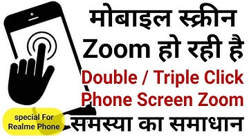 Double Click Zoom disable | Triple Click Zoom | Double Tap Screen Zoom on off Realme