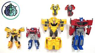 Transformers Earthspark Bumblebee Optimus Prime トランスフォーマー 變形金剛 robots to vehicles