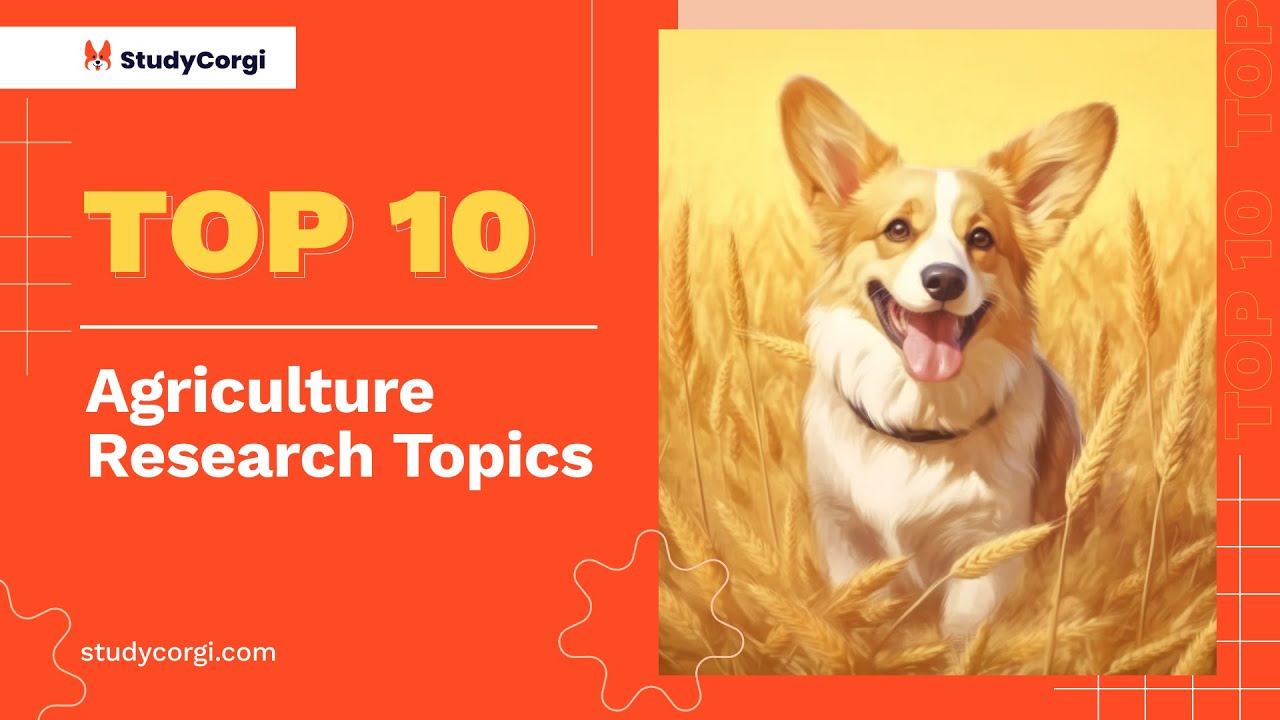 research topics agriculture