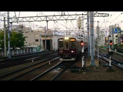 阪急8000系リニューアル8008F通勤急行神戸三宮行き@西宮北口駅[HK08]到着