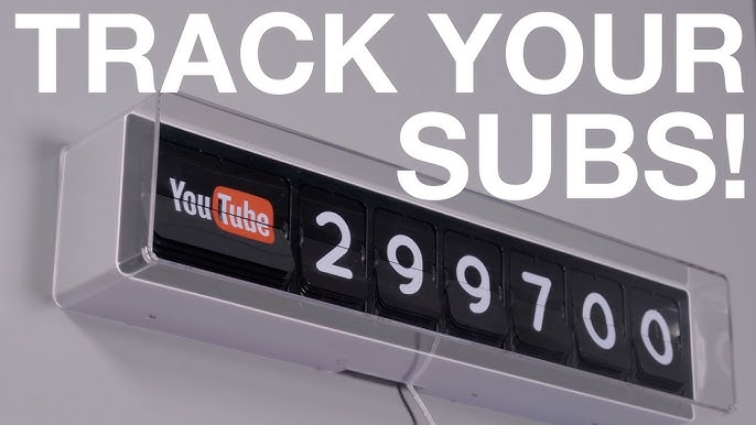 BUILD A  SUBSCRIBER COUNT DISPLAY! Powered by the Raspberry