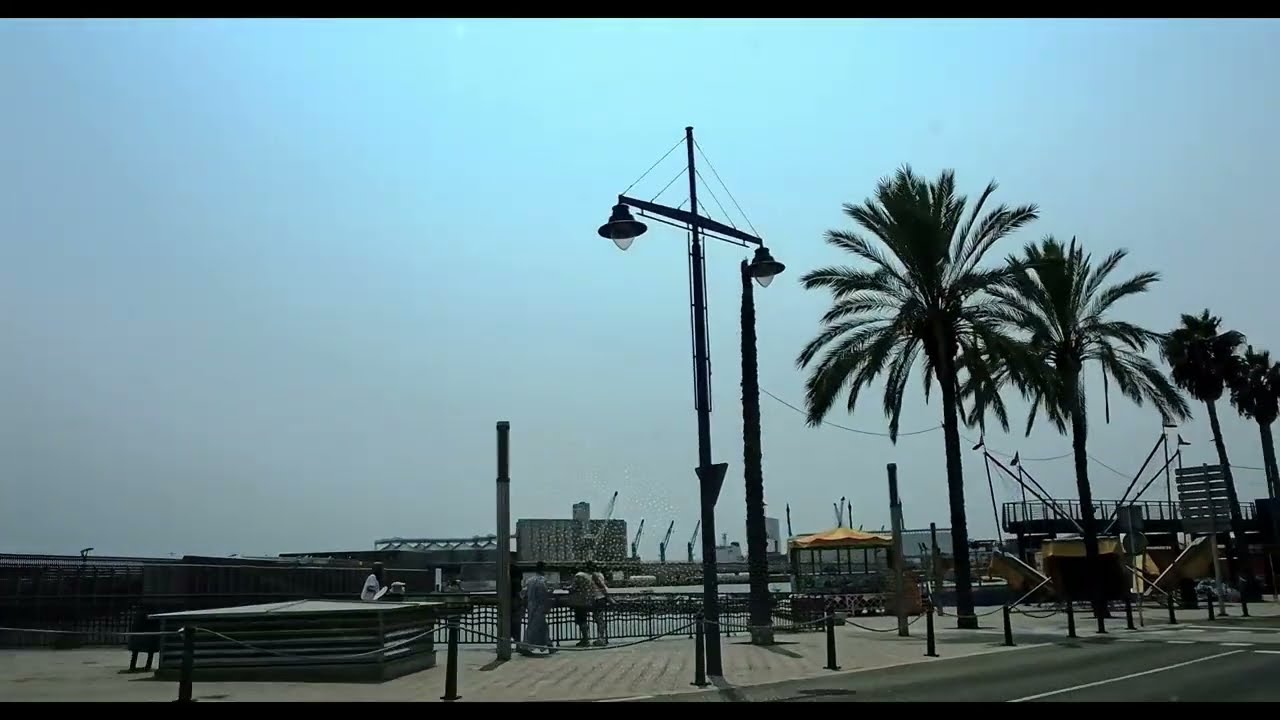 4K Sunny Drive Through Tarragona  ☀️ City Center & Harbor | Conduciendo por Tarragona soleada