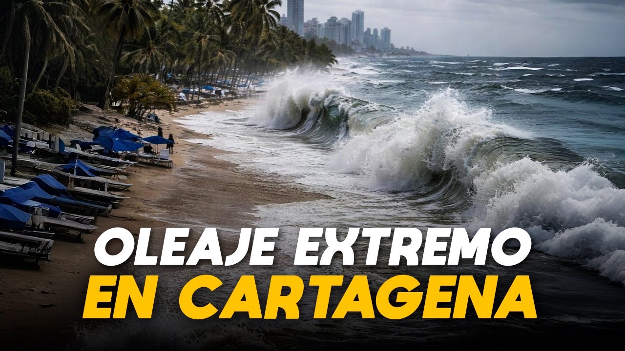¡ALERTA en Cartagena! Olas de 4 Metros golpean la ciudad || Colombia