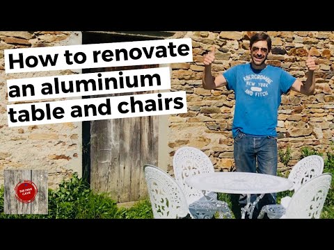 How to renovate an aluminium table and chairs