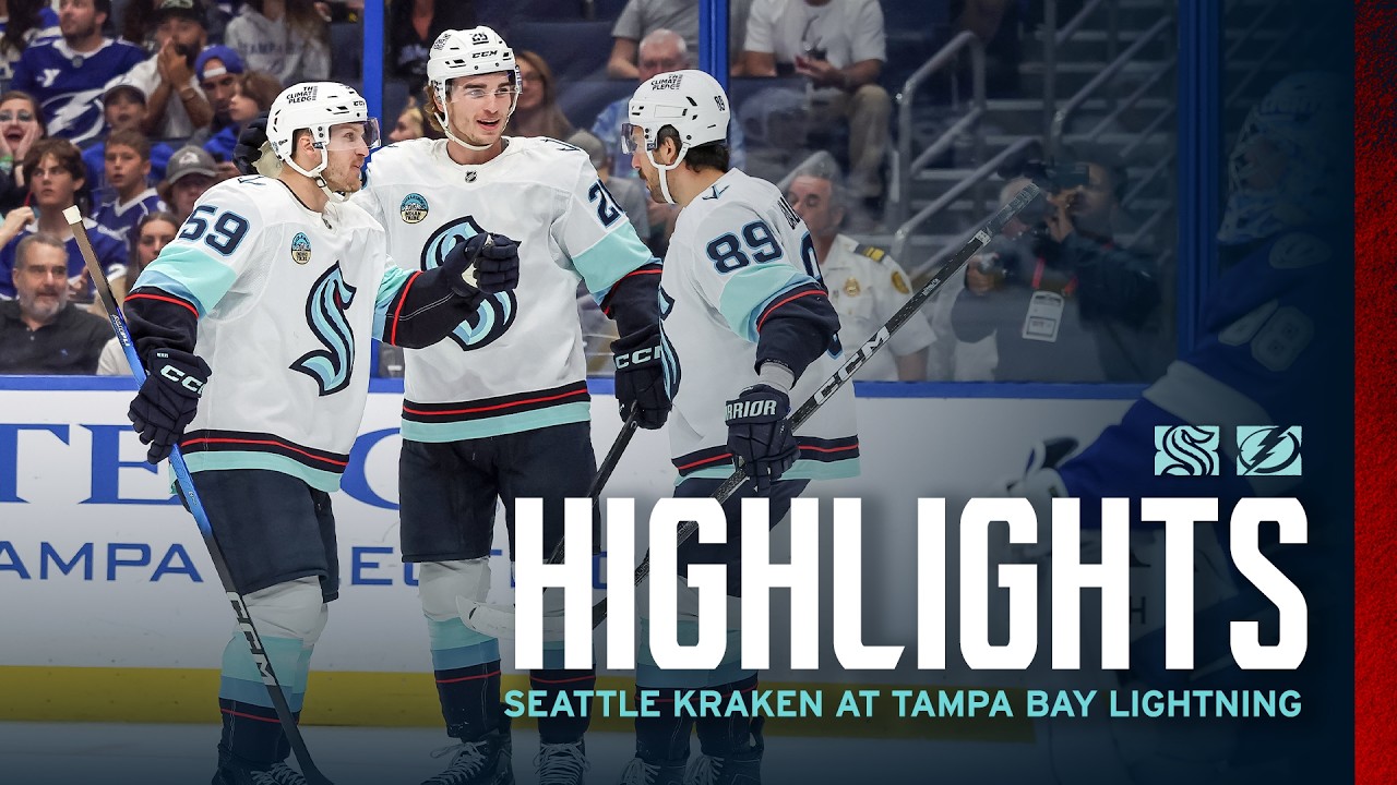 Seattle Kraken at Tampa Bay Lightning | 10/15 Game Highlights