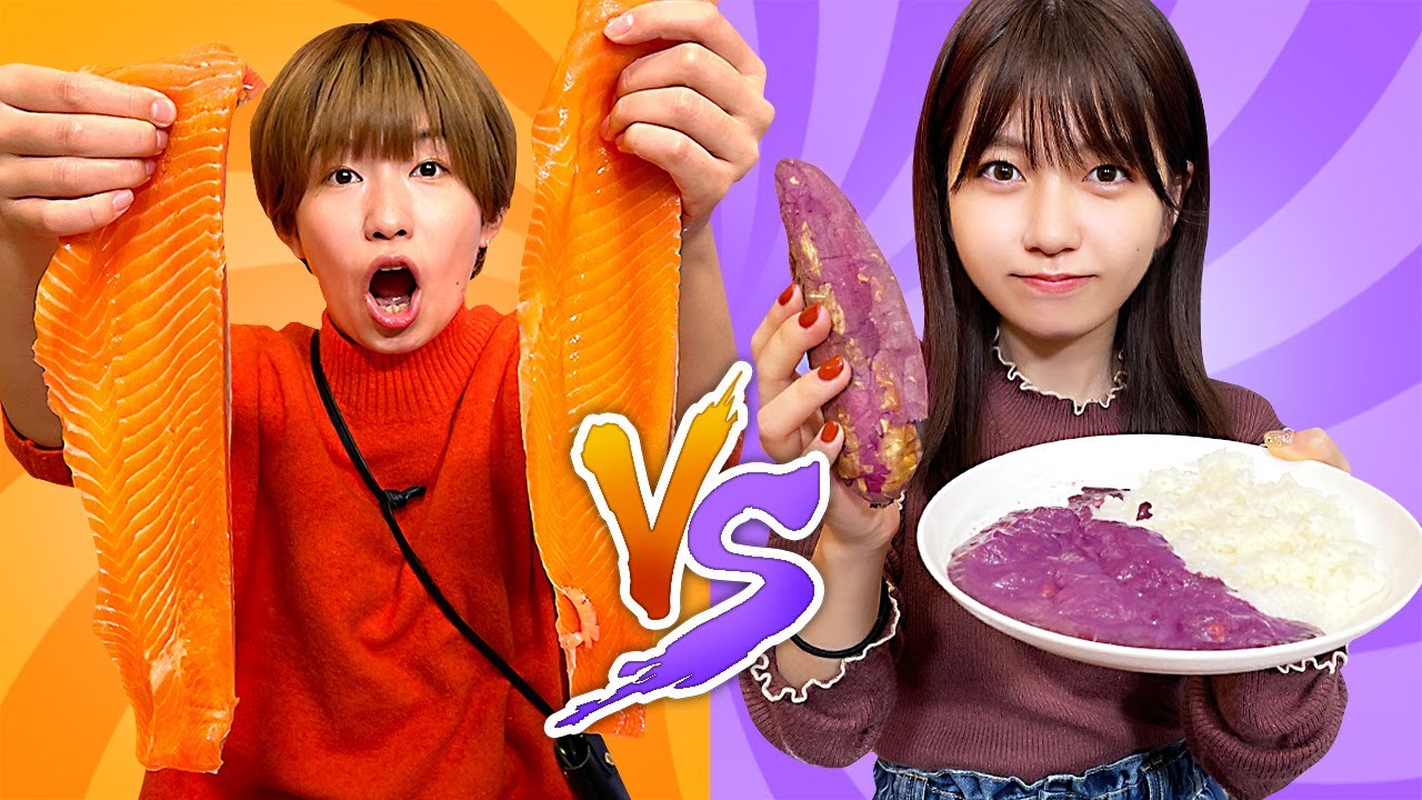 【衝撃】口が真っ青に！？24時間メンバーカラーの食べ物だけしか食べられないチャレンジやってみた！【検証】〜Eating Only ONE Color of Food for 24 Hours〜