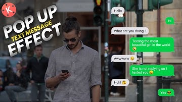 Pop up Text Message effect in kinemaster | Kinemaster Tutorial | PsGraphicsTv