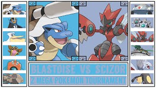 MEGA BLASTOISE vs MEGA SCIZOR | Z Mega Pokémon Tournament: Kanto-Johto Edition | Battle #10