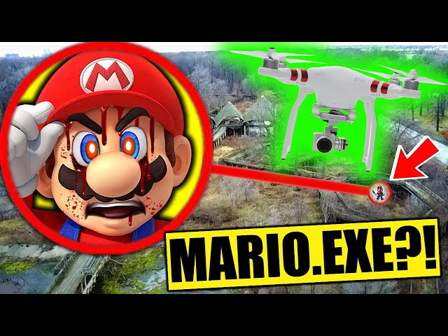 omfg) you won't believe what my drone found at this secret abandoned zoo /  Super Mario sighting!! 