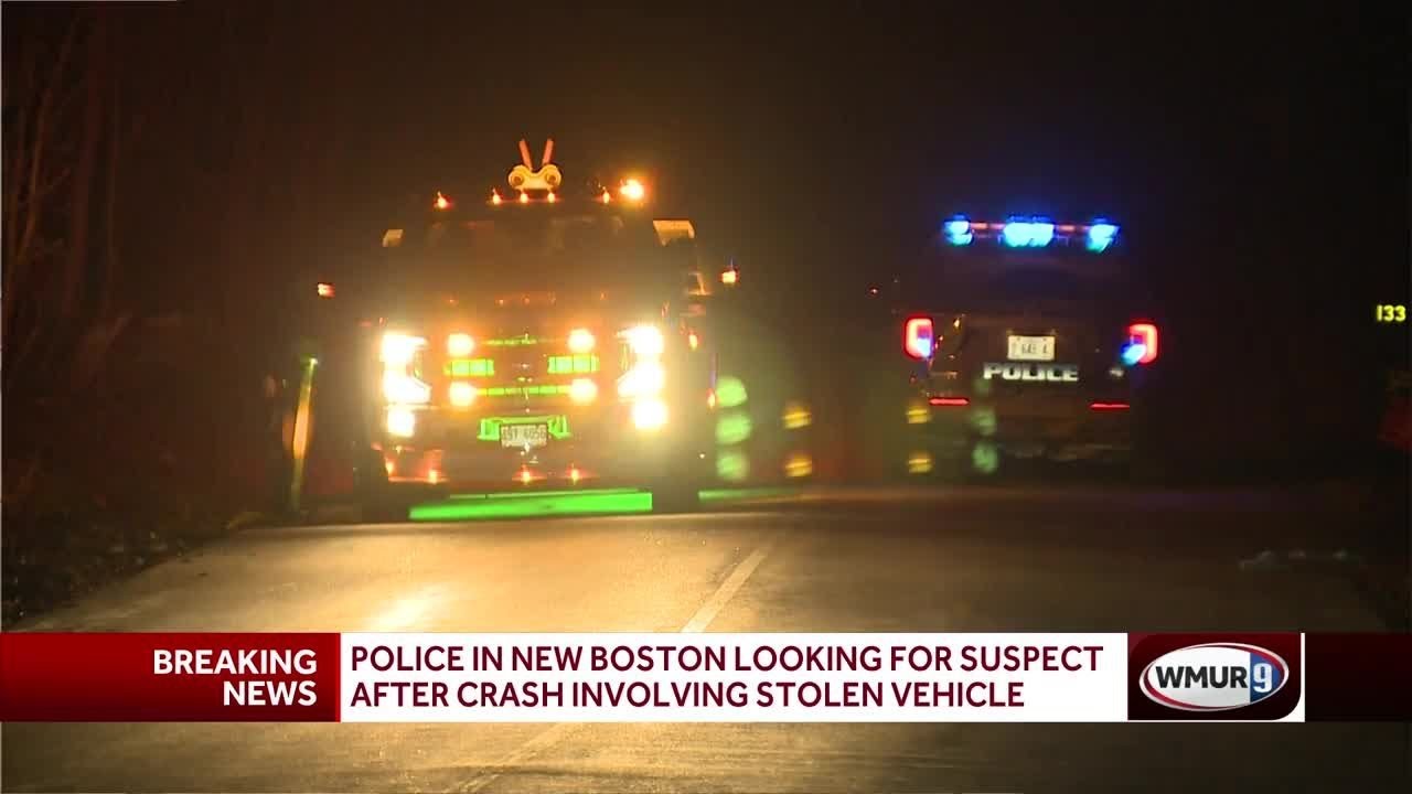Police in New Boston looking for suspect after crash involving stolen ...