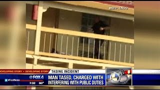 Video shows Denton officers using Taser on man