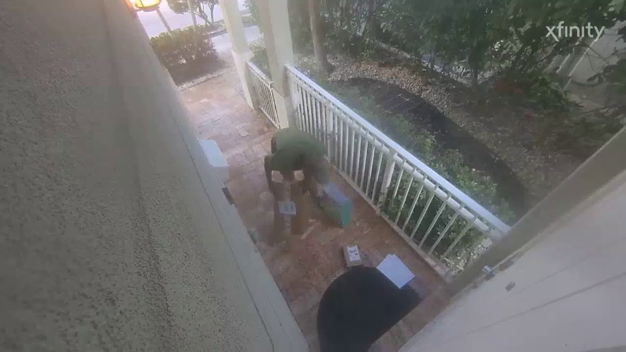 Package thief caught on camera in Hollywood - YouTube