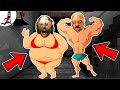 Overweight granny vs healthy food  funny horror animation abegi jo