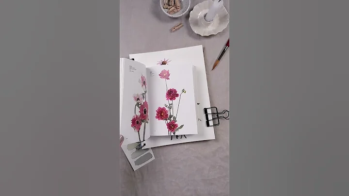 My all-time favorite reference book for painting flowers is the flower color guide. #watercolor