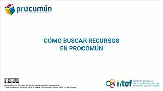 5 Cómo buscar recursos en Procomún