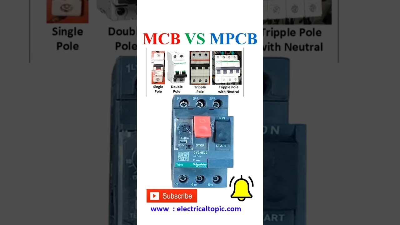 MPCB VS MCB | MPCB and MCB protection difference |  