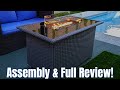Fire Pit Table Unboxing and Setup | Gas Fire Pit - Orthland - Review