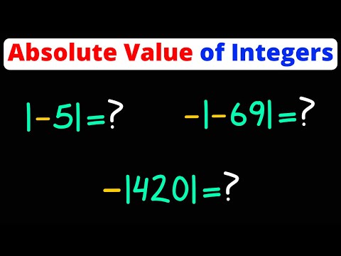 Absolute Value of Positive & Negative Numbers | Integers | Eat Pi