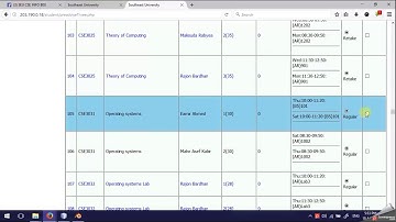 Southeast University Old Registration System