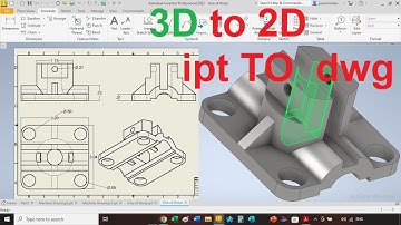 3D to 2D, ipt to dwg with Inventor (How to change measurements text size with CAD Inventorm, EMO1601