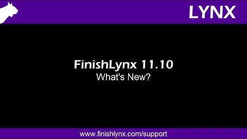 FinishLynx 11.10 New Features - Video Release Notes