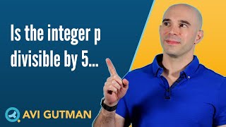 Is the integer p divisible by 5 DS32602.01