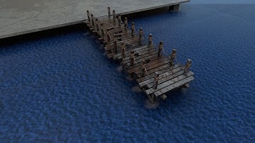 how to model broken bridge in 3d maya for biginner