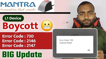 Error Code : 730 Capture Failed, Error Code: - 2146,-2147 | Mantra 211 aadhar response not found