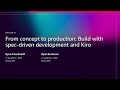 AWS re:Invent 2025: Build with Kiro & Spec-Driven Dev 🚀