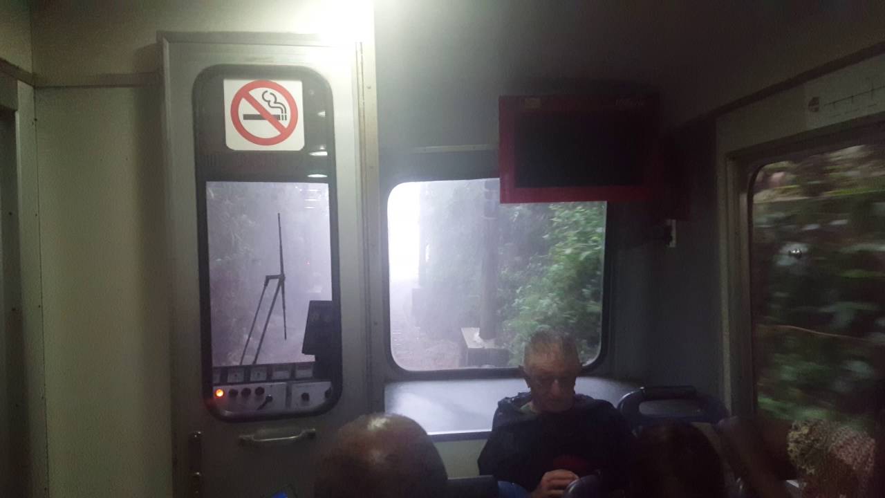Train ride down from Christ the Redeemer (Cristo Redentor) in Rio de ...