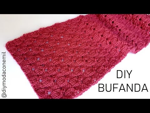 Video: Cómo Tejer Una Bufanda De Mujer