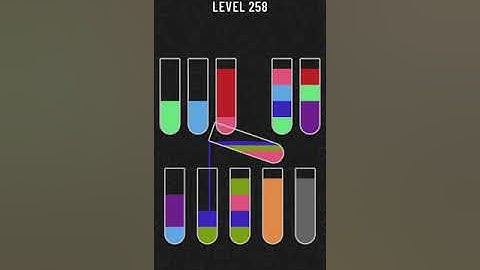 Water Sort Puzzle   level 258 !!! Mobile Cell Phone Game Walkthrough Android / Apple