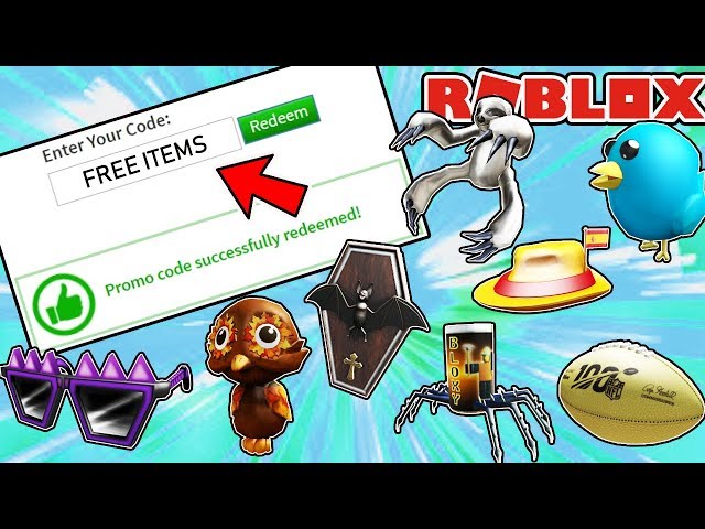 ALL FREE ITEMS ON ROBLOX (WORKING FEBRUARY 2020) - Promo Codes, Event Items,  Gift Cards & More 